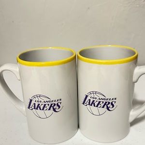 NBA Lakers Ceramic Collectors 16 oz Mug Set